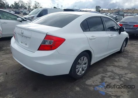 2012 Honda Civic Lx from USA, damaged, VIN 19XFB2F58CE375956